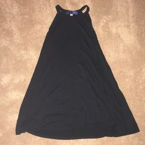 Black high neck tank top dress